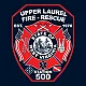 "UPPER LAUREL FIRE-RESCUE" (EMBROIDERY) UTILITY SHORT SLEEVE POLO (WHITE)