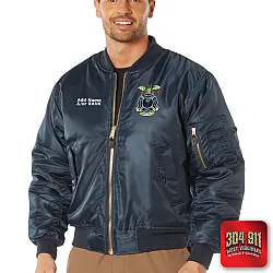 "DEKALB COUNTY FIRE RESCUE STATION 9" (EMBROIDERY) Rothco MA-1 Flight Jacket