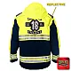 "DEKALB COUNTY FIRE STATION 18" GAME - HIGH VIZ RESCUE JACKET PARKA (NAVY)