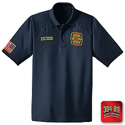 "DEKALB COUNTY FIRE STATION 18" (EMBROIDERY) CornerStone® - Select Snag-Proof Tactical Polo (NAVY)