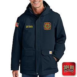 "DEKALB COUNTY FIRE STATION 18" (NAVY) Carhartt® Super Dux™ Insulated Hooded Coat