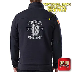 "DEKALB COUNTY FIRE STATION 18" (NAVY) WATER-REPELLENT JOB SHIRT 2.0