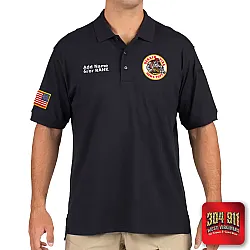"DEKALB COUNTY STATION 8" TACTICAL JERSEY SHORT SLEEVE POLO (NAVY)