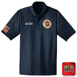 "DEKALB COUNTY STATION 8" (EMBROIDERY) CornerStone® - Select Snag-Proof Tactical Polo (NAVY)