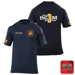 "DEKALB FIRE RESCUE STATION 3" 5.11 STATION WEAR SHORT SLEEVE T-SHIRT
