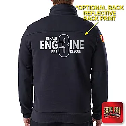 "DEKALB FIRE RESCUE STATION 3" 5.11 JOB SHIRT 1/4 ZIP 2.0 (NAVY)