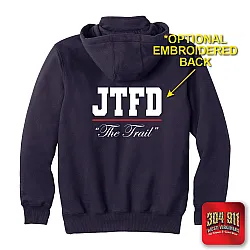 "JACKSON TRAIL FIRE DEPARTMENT" - The Hooded Work Shirt (NAVY)