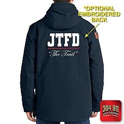 "JACKSON TRAIL FIRE DEPARTMENT" (NAVY) Carhartt® Super Dux™ Insulated Hooded Coat