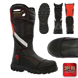 ROCKY CODE RED STRUCTURE NFPA RATED COMPOSITE TOE FIRE BOOT