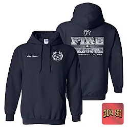 "WARREN DISTRICT FIRE DEPT" NAVY GILDAN WORK HOODIE