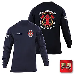 "COAL MOUNTAIN VOLUNTEER FIRE DEPARTMENT" 5.11 STATION WEAR LONG SLEEVE T-SHIRT