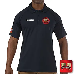 "HANOVER VOL FIRE DEPT" (NAVY) PERFORMANCE SHORT SLEEVE POLO TECH
