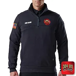 "HANOVER VOL FIRE DEPT" 5.11 JOB SHIRT 1/4 ZIP 2.0 (NAVY)
