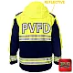 "WYOMING COUNTY FIRE CO. INC." GAME - HIGH VIZ RESCUE JACKET PARKA (NAVY)
