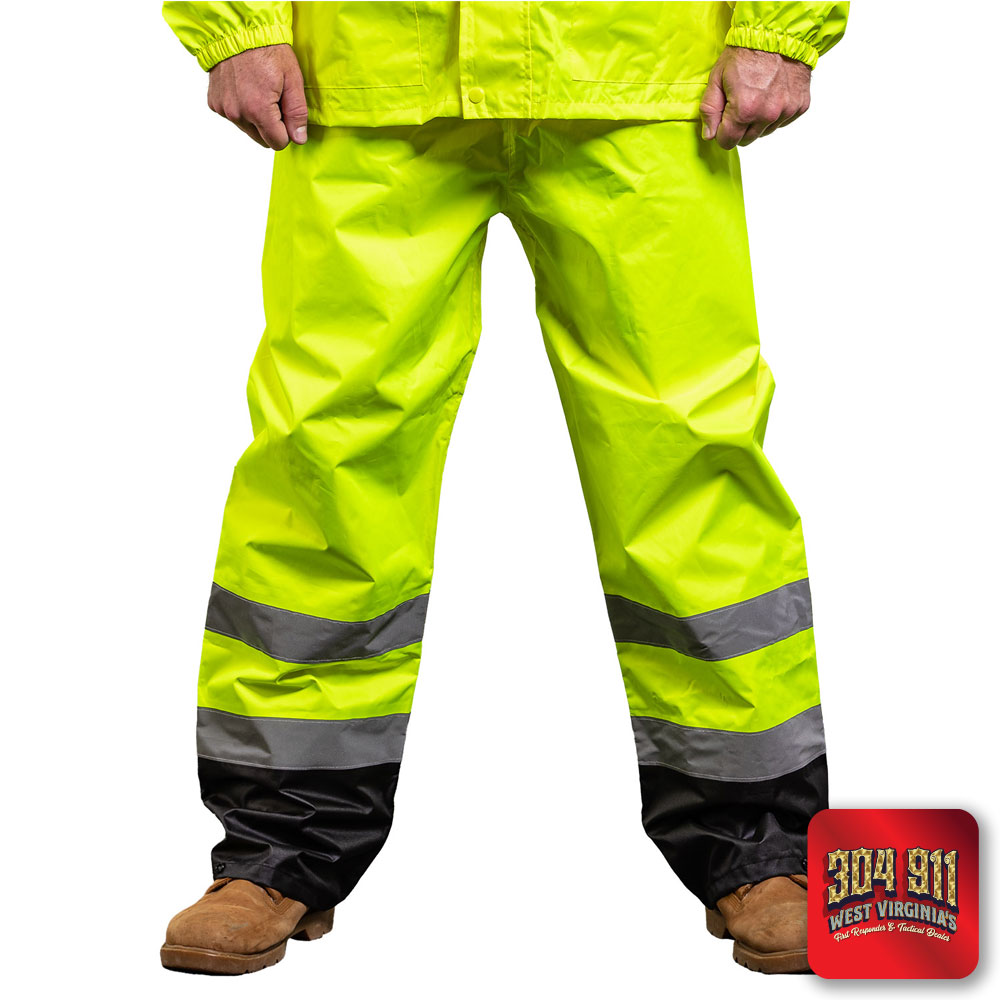 "BLANK" GAME - The Econo Rain Pants (NEON LIME)