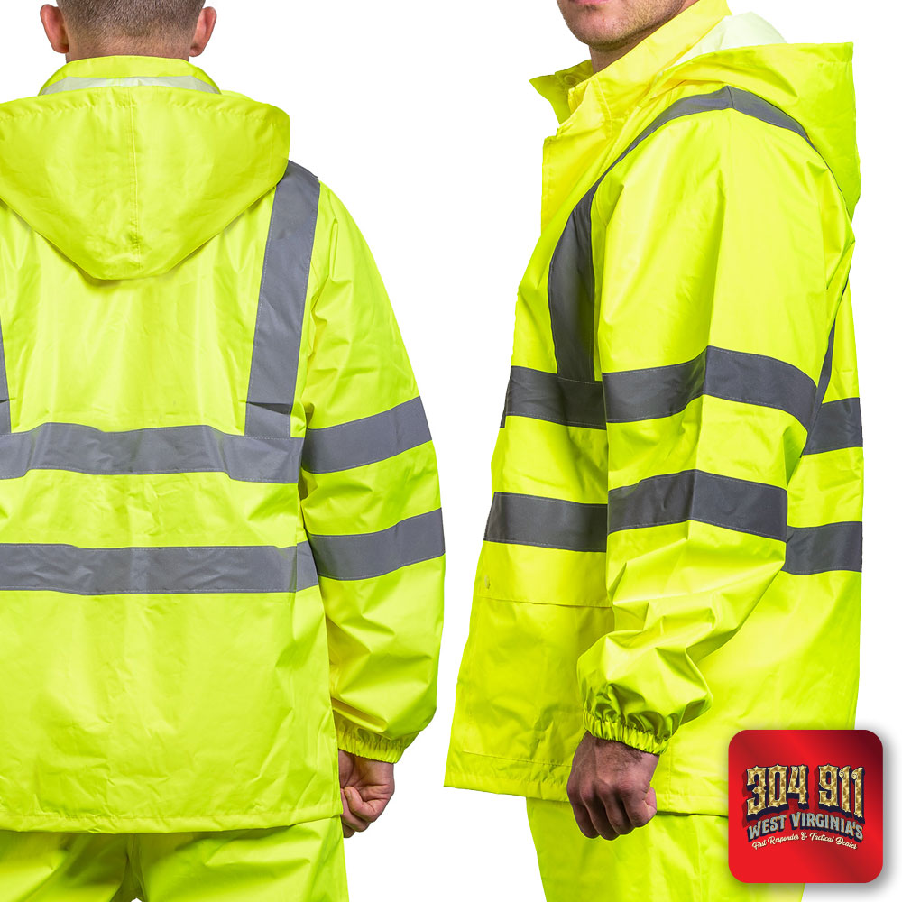 "BLANK" GAME - The Econo HiVos Rain Jacket (NEON LIME)