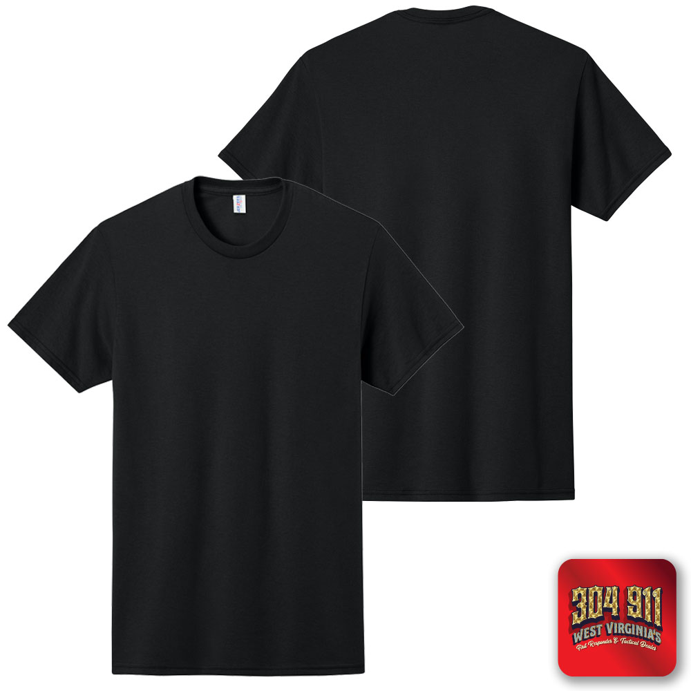 "BLANK SHIRT, HOODY, and SWEATSHIRT"  (BLACK) JERZEES® - Dri-Power® 50/50 Cotton/Poly T-Shirt