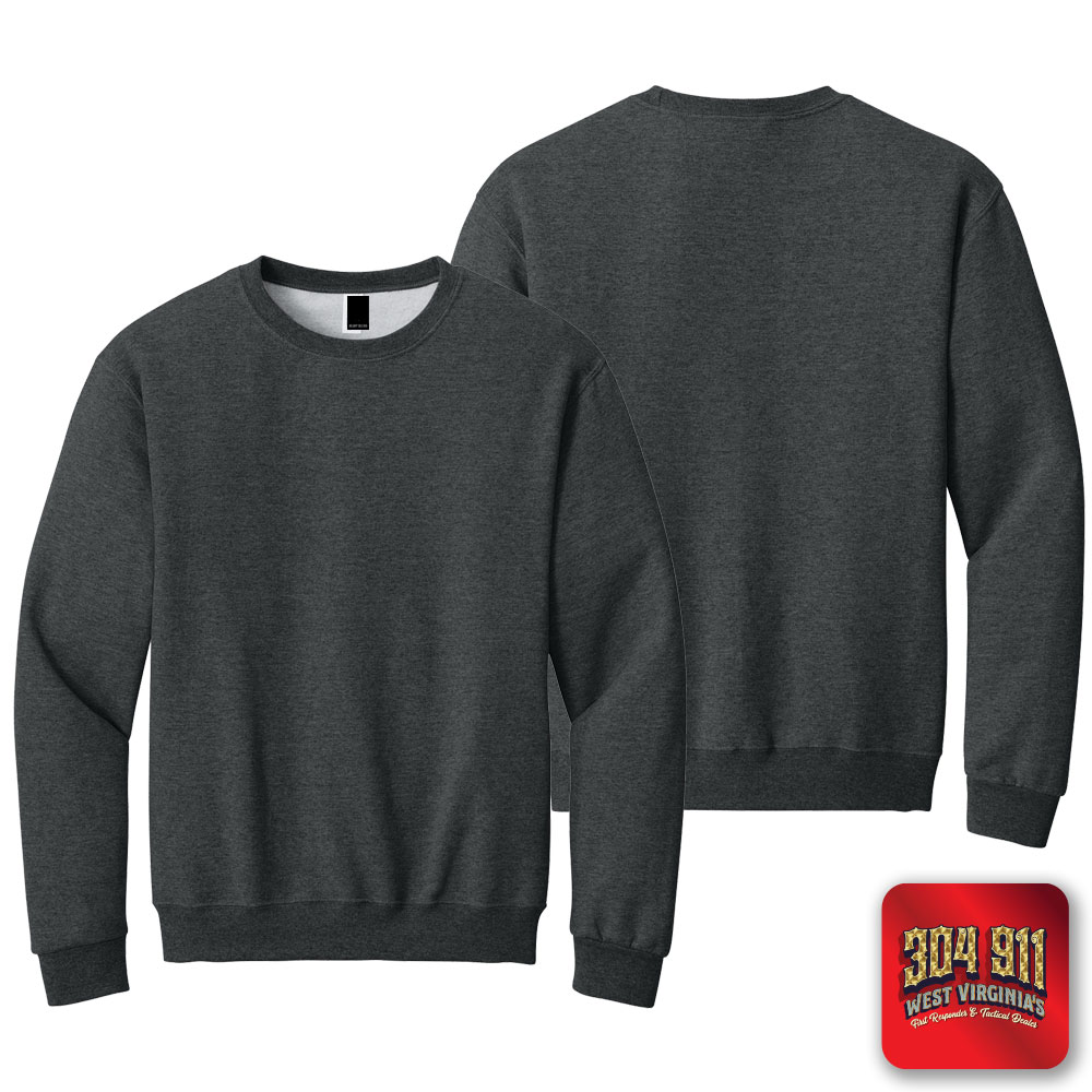 "BLANK SHIRT, HOODY, and SWEATSHIRT"  (BLACK HEATHER) JERZEES® - NuBlend® Crewneck Sweatshirt