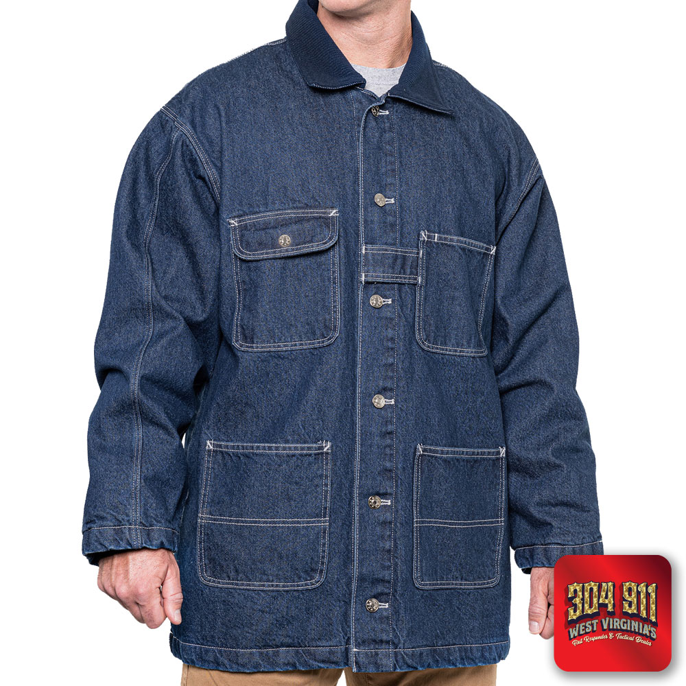"BLANK" GAME - The Denim Chore Coat (NAVY)