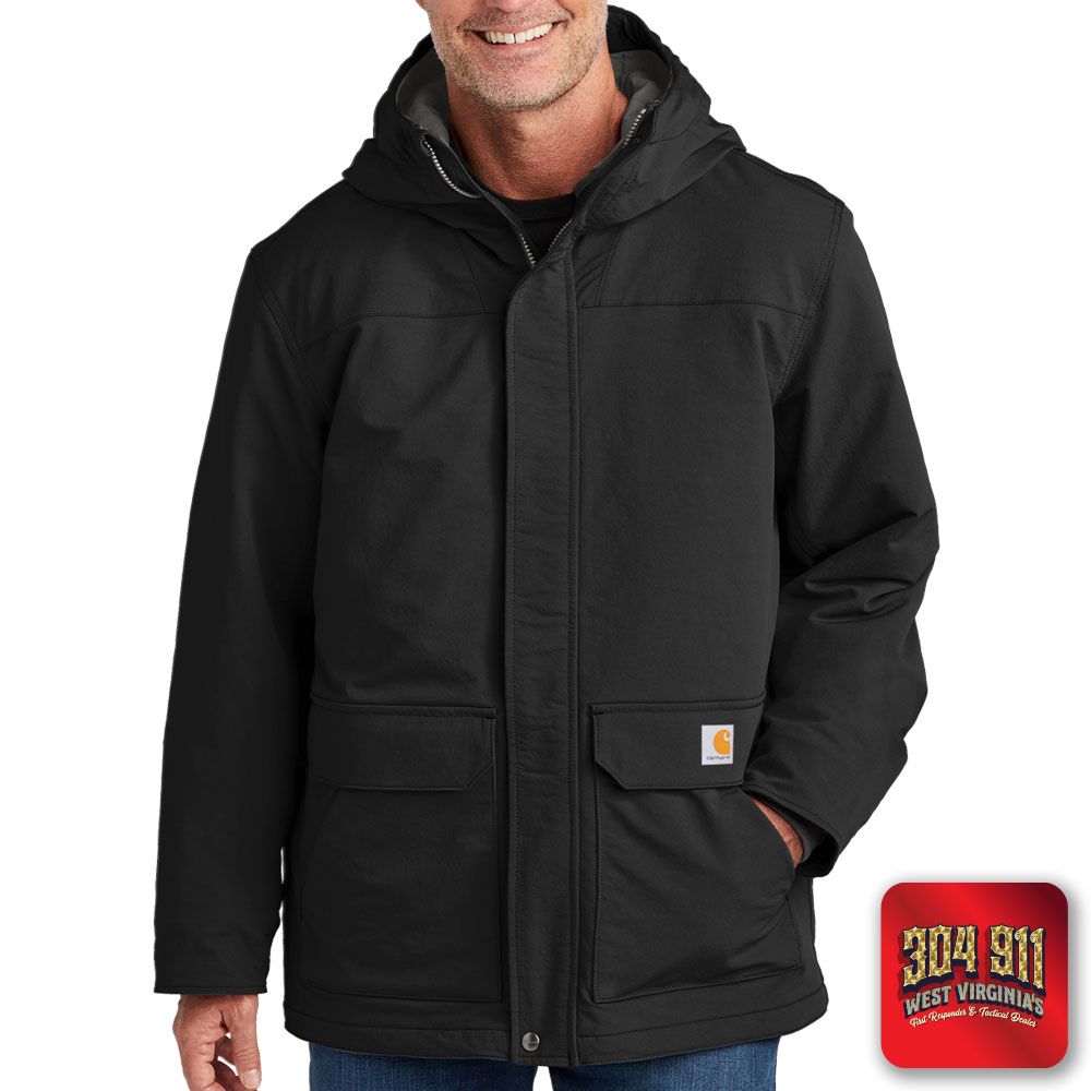 "BLANK" (BLACK) Carhartt® Super Dux™ Insulated Hooded Coat