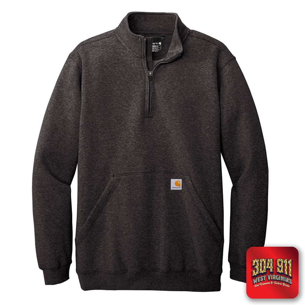 "BLANK" CARBON HEATHER Carhartt® Midweight 1/4-Zip Mock Neck Sweatshirt