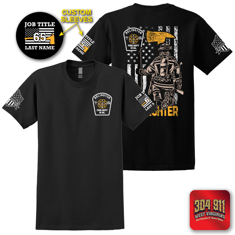 "BELINGTON VOL. FIRE DEPARTMENT - FIREFIGHTER" Gildan® - DryBlend® 50 Cotton/50 Poly T-Shirt