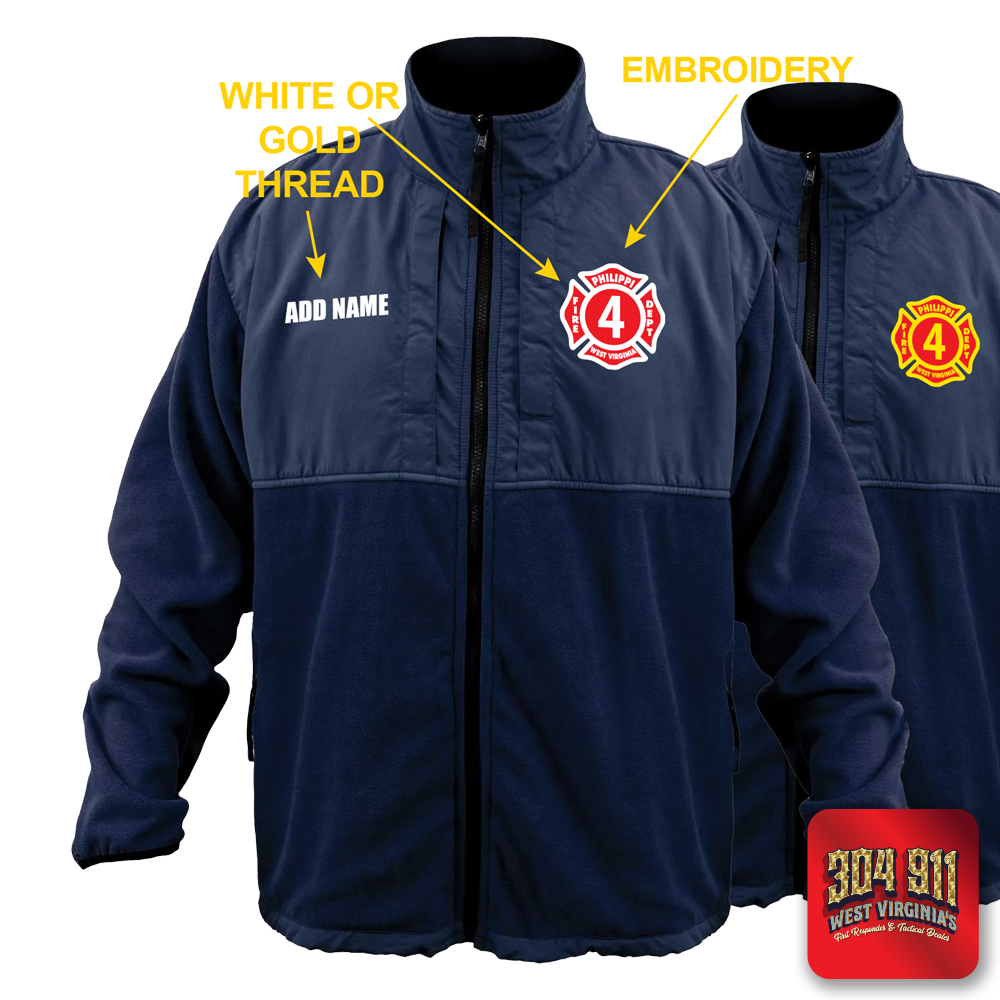 "PHILIPPI VOLUNTEER FIRE DEPARTMENT" GAME - HIGH VIZ RESCUE JACKET PARKA (NAVY)
