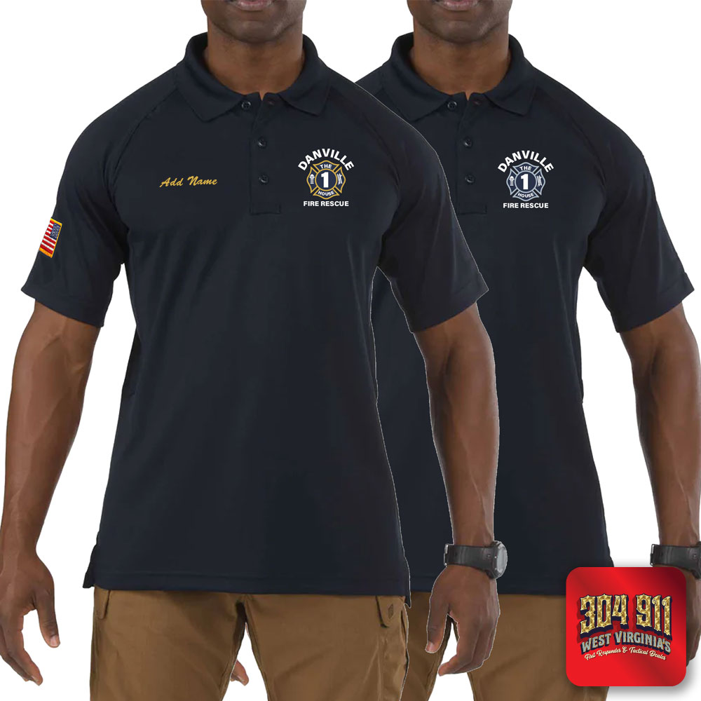 "DANVILLE VOL FIRE DEPARTMENT" (EMBROIDERY) PROFESSIONAL SHORT SLEEVE POLO