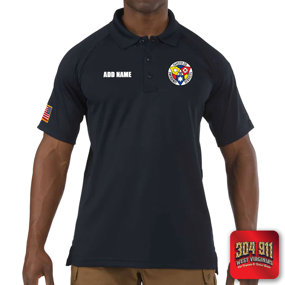 "FAYETTE COUNTY EMERGENCY SERVICES" (EMBROIDERY) PERFORMANCE SHORT SLEEVE POLO TECH