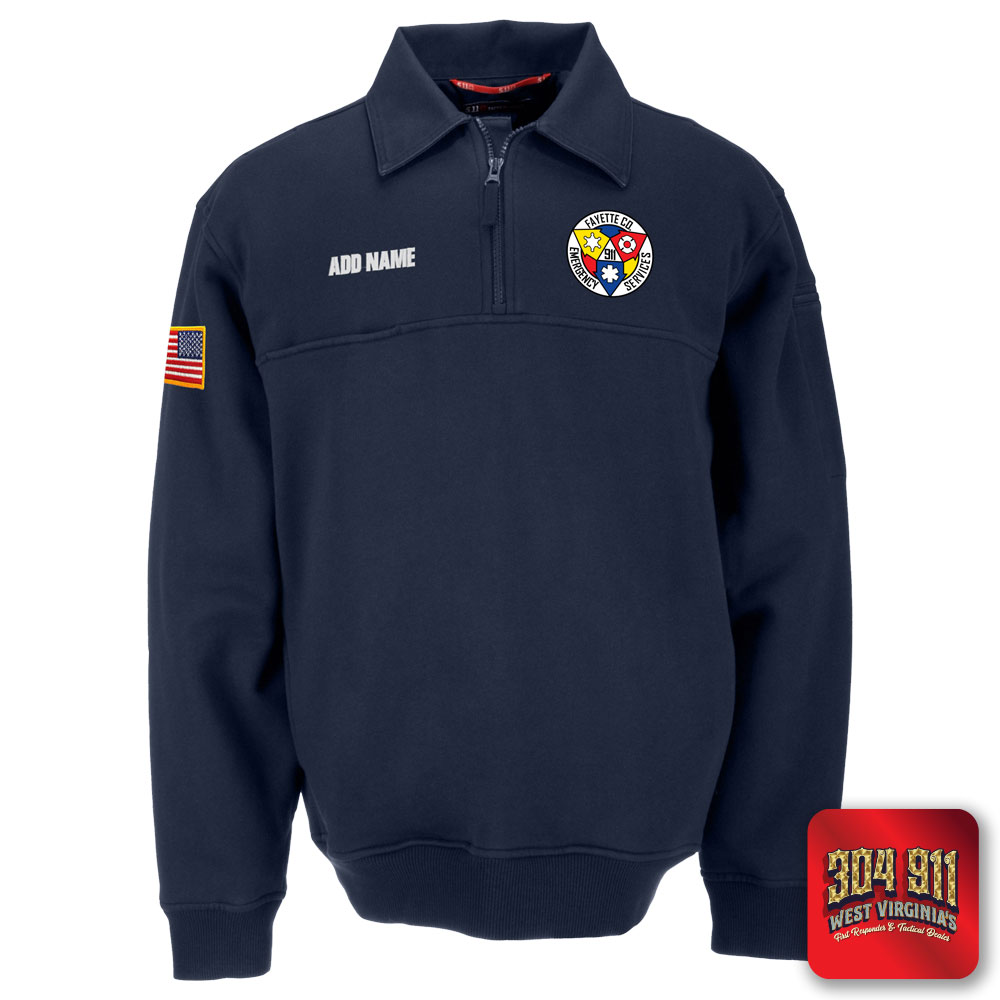 "FAYETTE COUNTY EMERGENCY SERVICES" 5.11 JOB SHIRT 2.0 WITH CANVAS DETAILS (NAVY)