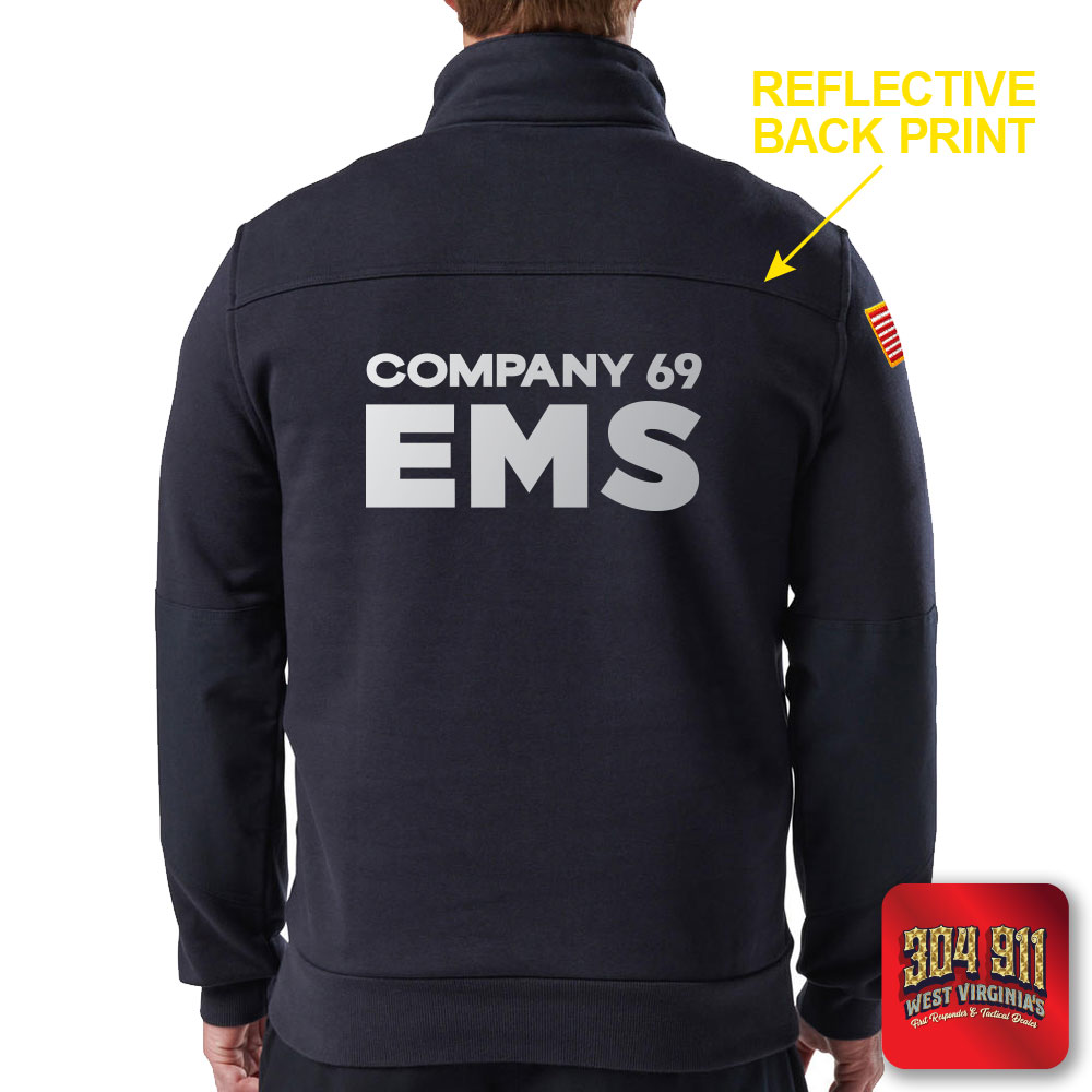 "SALEM EMS" NEW NAVY Carhartt® Midweight 1/4-Zip Mock Neck Sweatshirt