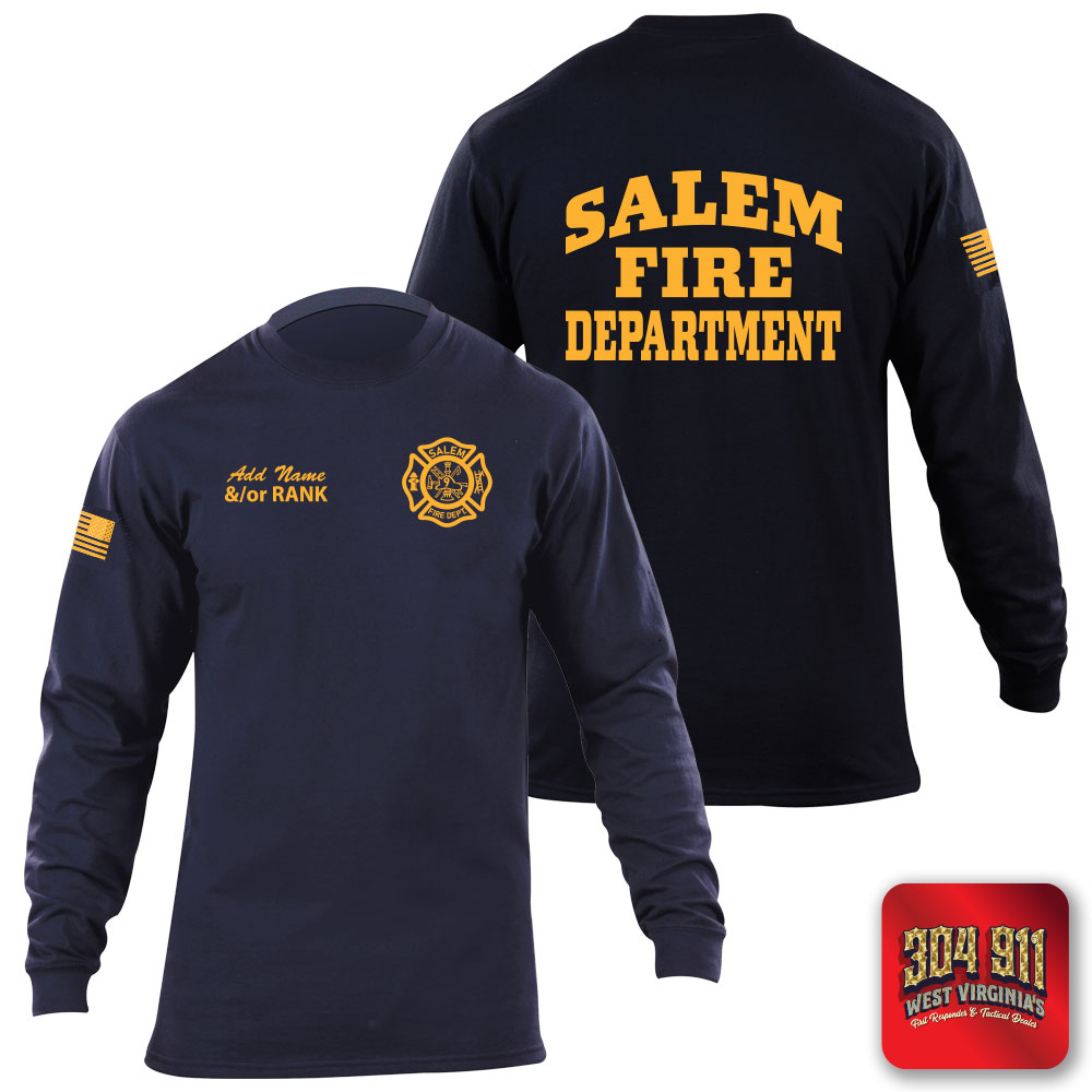 "SALEM FIRE DEPARTMENT" 5.11 STATION WEAR LONG SLEEVE T-SHIRT