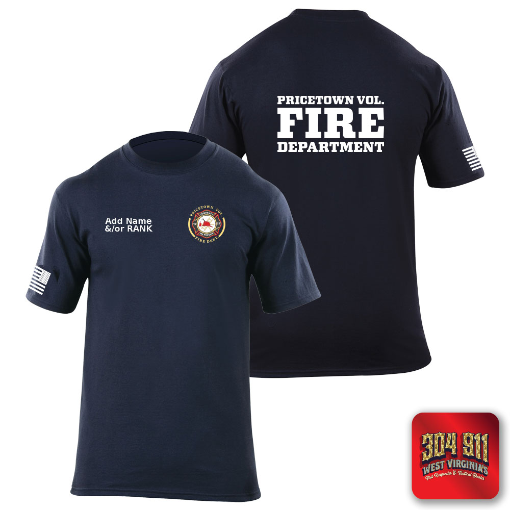 "PRICETOWN VOLUNTEER FIRE DEPARTMENT" 5.11 STATION WEAR SHORT SLEEVE T-SHIRT