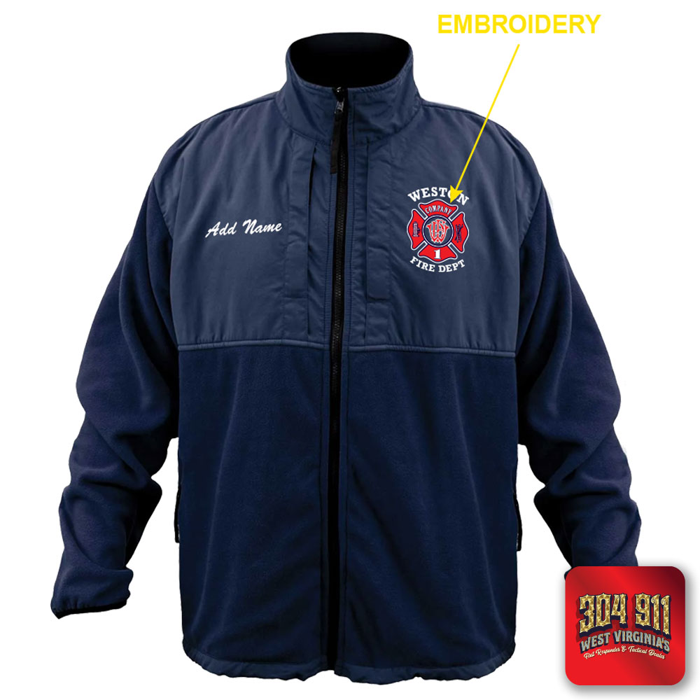 "WESTON FIRE DEPARTMENT" GAME - HIGH VIZ RESCUE JACKET PARKA (NAVY)