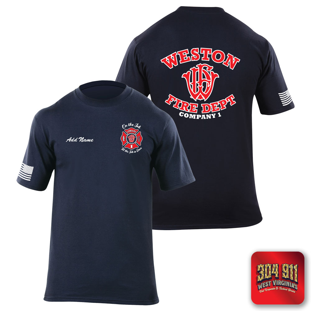 "WESTON FIRE DEPARTMENT" 5.11 STATION WEAR SHORT SLEEVE T-SHIRT