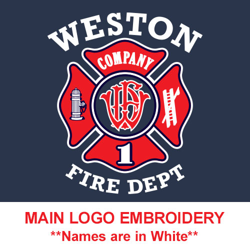 "WESTON FIRE DEPARTMENT" 5.11 JOB SHIRT 1/4 ZIP 2.0 (NAVY)