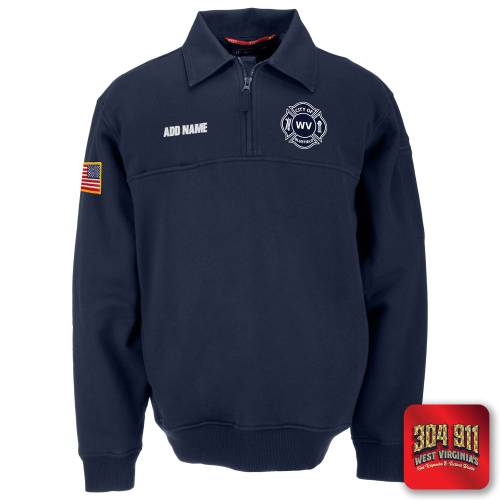 "BLUEFIELD WV FIRE DEPARTMENT" 5.11 JOB SHIRT 2.0 WITH CANVAS DETAILS