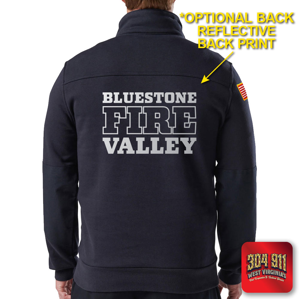 "BLUESTONE VALLEY VOL FIRE DEPT" (NAVY) WATER-REPELLENT JOB SHIRT 2.0