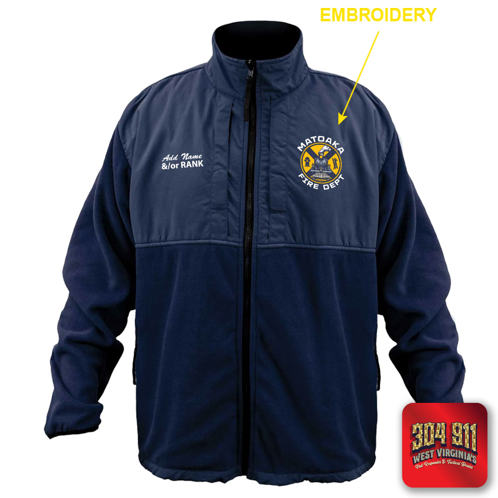 "MATOAKA FIRE DEPARTMENT" GAME - HIGH VIZ RESCUE JACKET PARKA (NAVY)