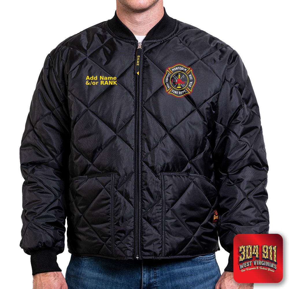 "MONTCALM FIRE DEPARTMENT" GAME - The Bravest Jacket (NAVY)