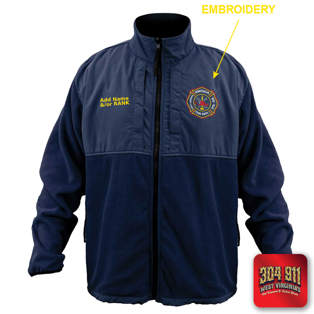 "MONTCALM FIRE DEPARTMENT" GAME - HIGH VIZ RESCUE JACKET PARKA (NAVY)