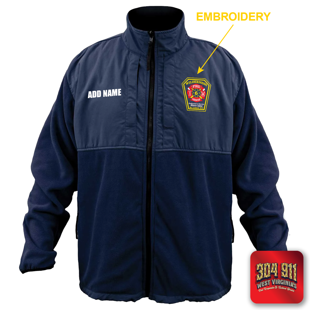 "WILDERNESS FIRE DEPARTMENT" GAME - HIGH VIZ RESCUE JACKET PARKA (NAVY)