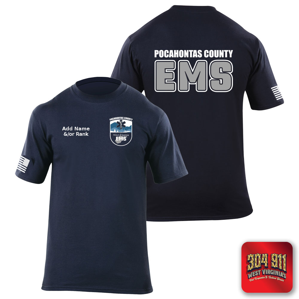 "POCAHONTAS COUNTY EMS" 5.11 STATION WEAR SHORT SLEEVE T-SHIRT