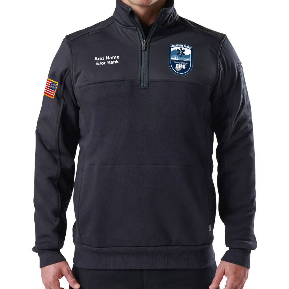 "POCAHONTAS COUNTY EMS" (NAVY) WATER-REPELLENT JOB SHIRT 2.0