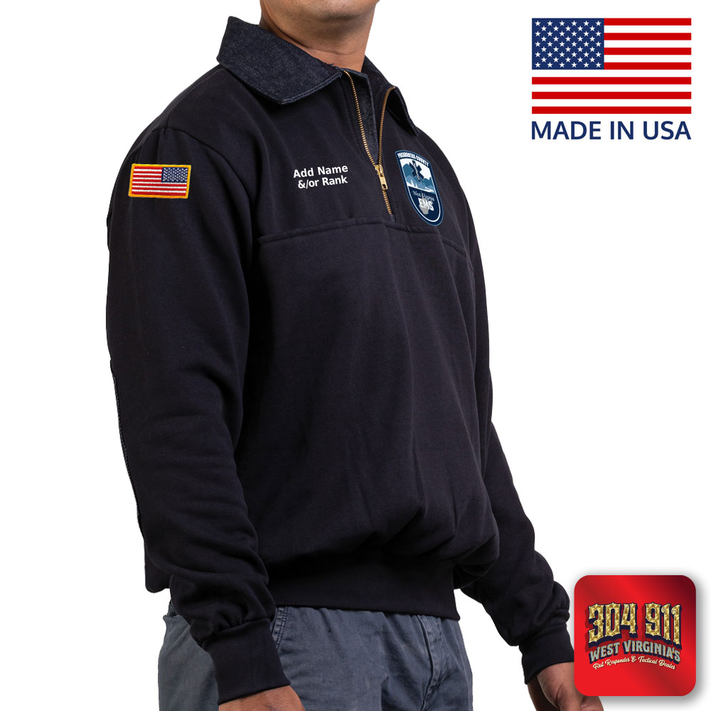 "POCAHONTAS COUNTY EMS" GAME - The OG-Firefighter's Job Shirt (NAVY) (USA MADE)