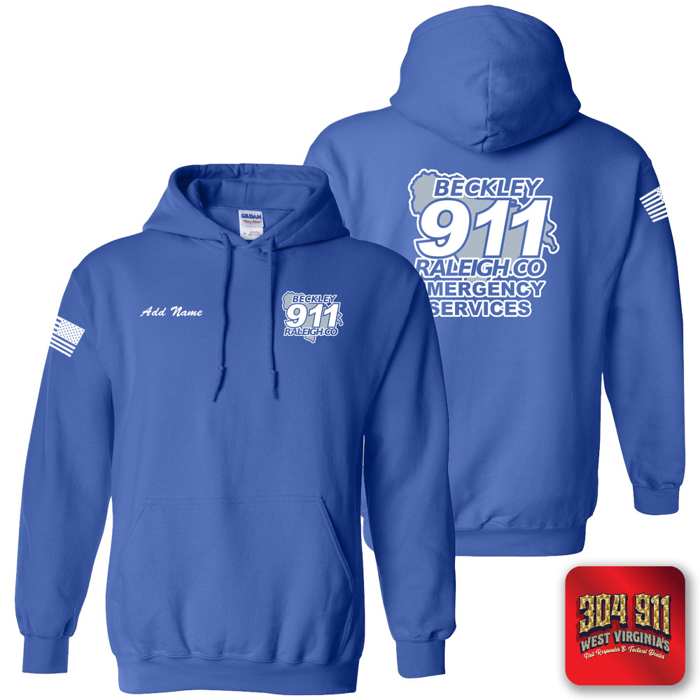 "BECKLEY-RALEIGH COUNTY EMERGENCY SERVICES" ROYAL GILDAN WORK HOODIE