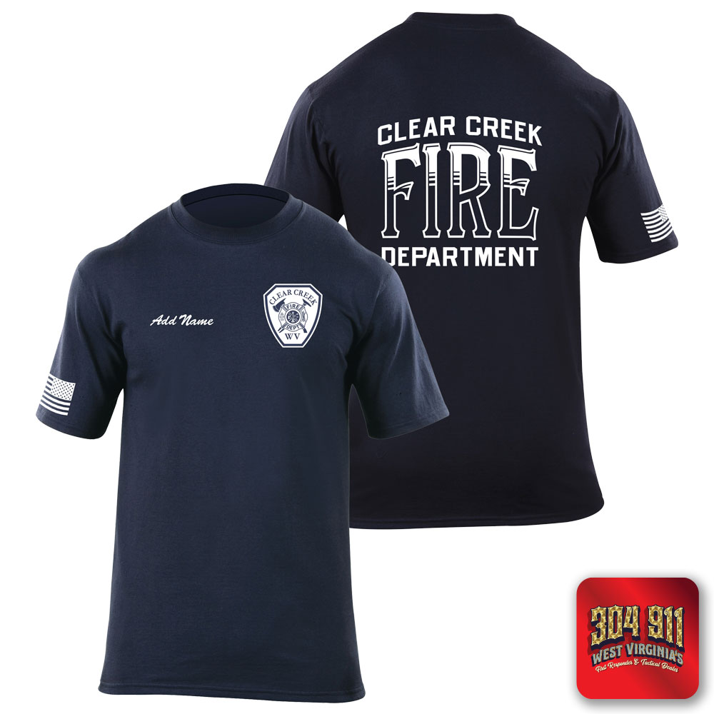 "CLEAR CREEK VOL FIRE DEPARTMENT" 5.11 STATION WEAR SHORT SLEEVE T-SHIRT
