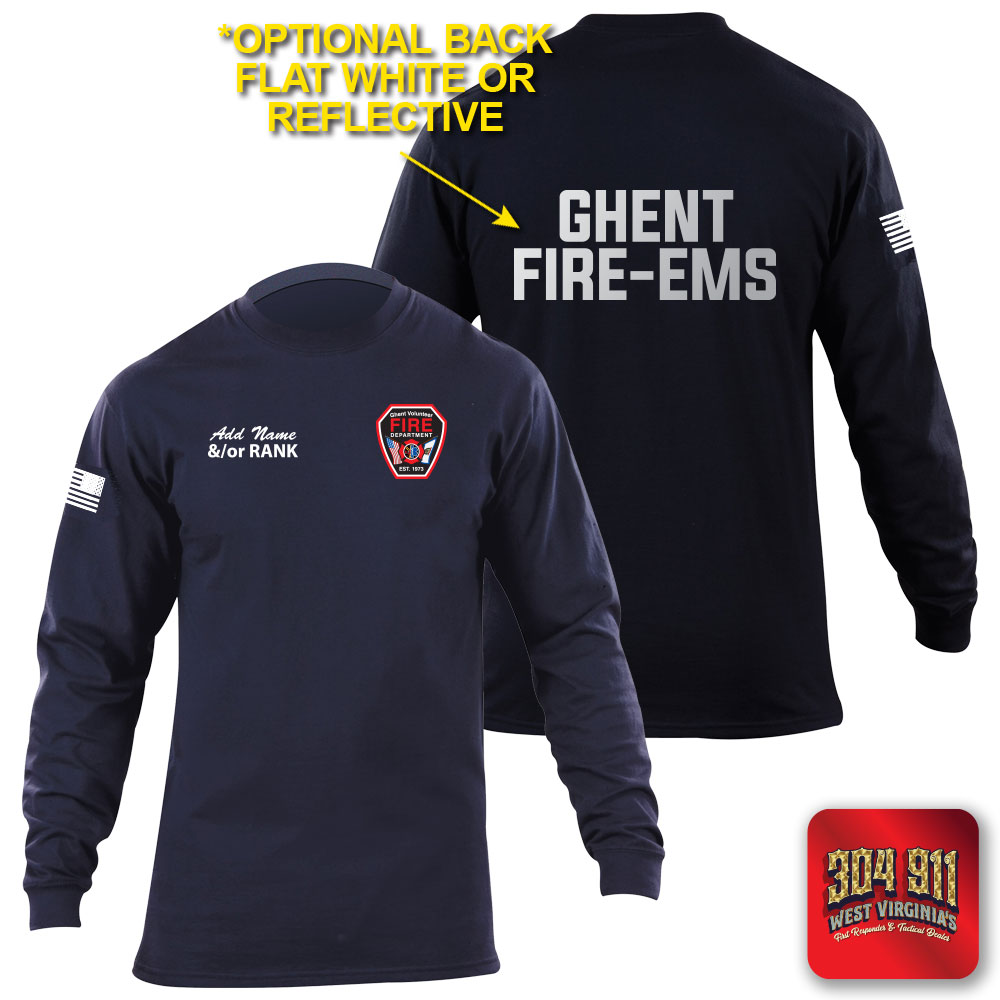 "GHENT VOL FIRE DEPT" 5.11 STATION WEAR LONG SLEEVE T-SHIRT
