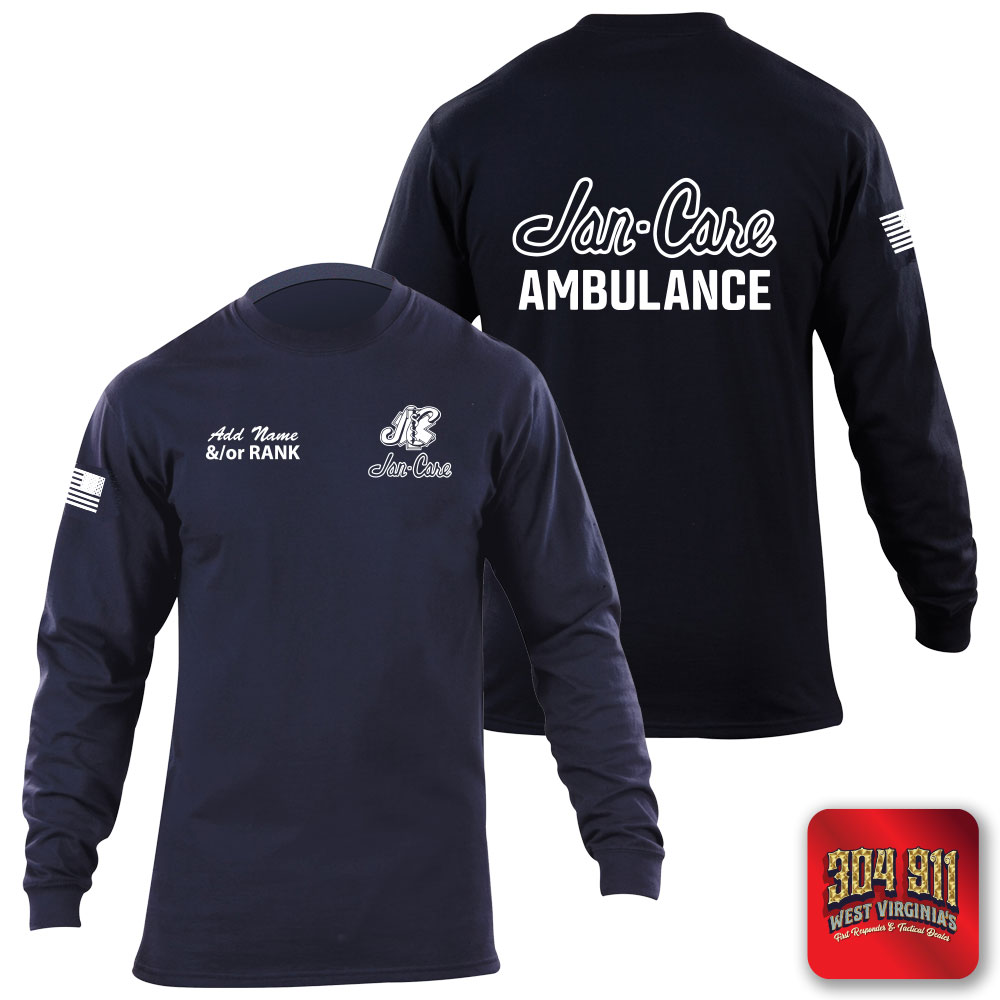 "JAN-CARE AMBULANCE" 5.11 STATION WEAR LONG SLEEVE T-SHIRT