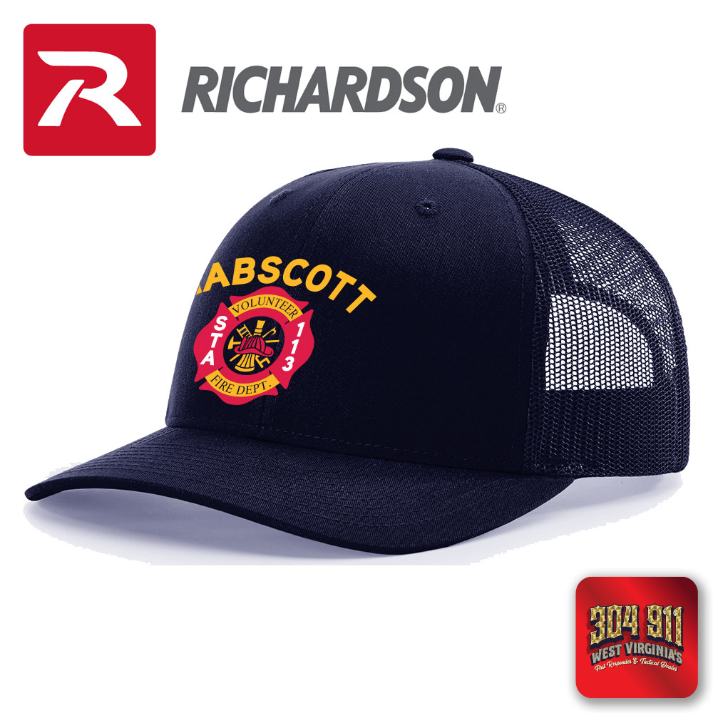 "MABSCOTT VOLUNTEER FIRE DEPARTMENT" NAVY RICHARDSON 112 | TRUCKER HAT
